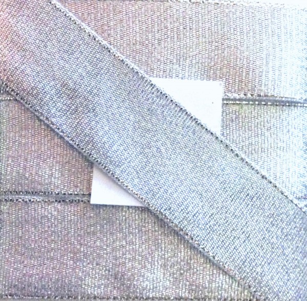 1,50 m Band silber Lurex 25mm