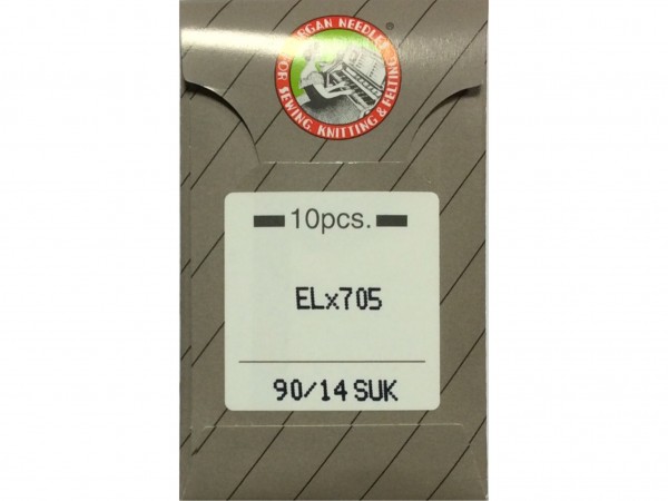 Nähmaschinennadeln EL x 705 Stretch 90 Chromium