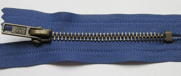 RV blau mittel, 008 cm Metall nicht teilbar 4 mm Kette antik
