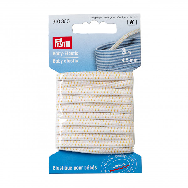 Prym 910350 3 m Baby-Elastic 4,5 mm weiß
