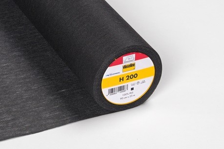 Bügeleinlage H 200 schwarz 1 m | 25 m