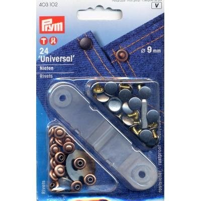 Prym 403102 Nieten 9 mm altkupfer/brüniert