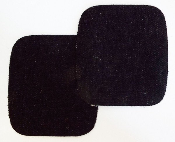1 Paar Patches Jeans schwarz 10,5 x 10 cm
