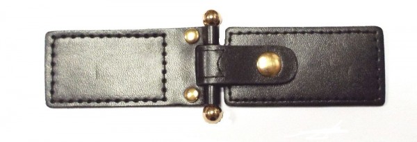 Bekleidungsverschluß schwarz gold 45 x 135 mm