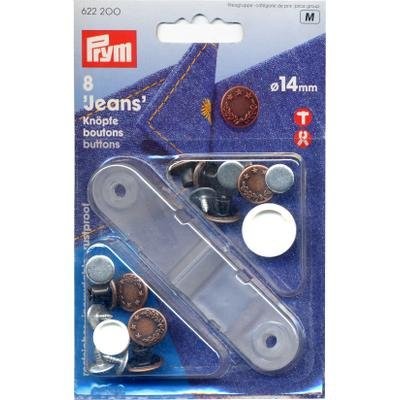 Prym 622200 NF-Jeans-Knöpfe Lorbeerkranz MS 14 mm altkupfer